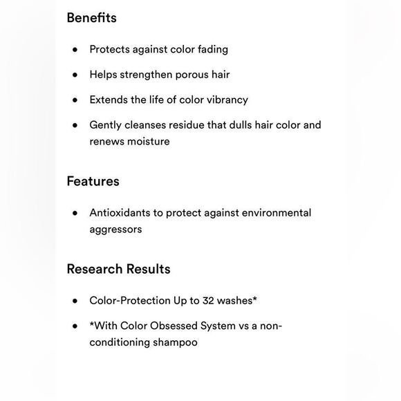 $5 🌙 Matrix Color Obsessed Shampoo 🆕Color‎ Protecting - Picture 4 of 4